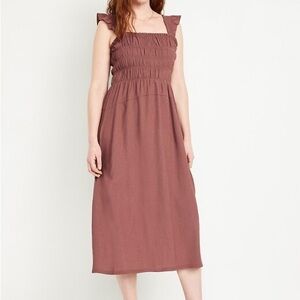 Old Navy Mauve Sleeveless Dress - Spring, Summer, Neutral, Casual, Layering